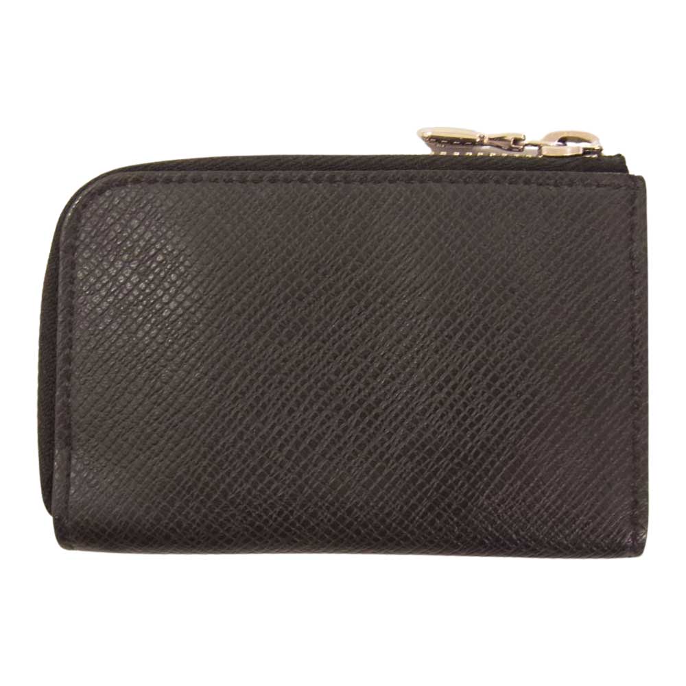 LOUIS VUITTON ルイ・ヴィトン M63375 タイガ ポルト モネ ジュール コインケース ブラック系【中古】