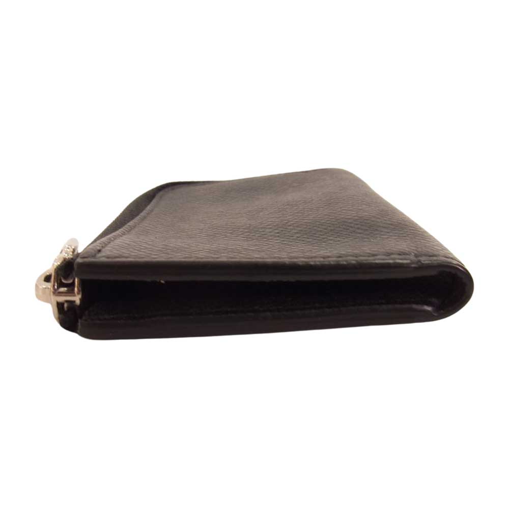 LOUIS VUITTON ルイ・ヴィトン M63375 タイガ ポルト モネ ジュール コインケース ブラック系【中古】