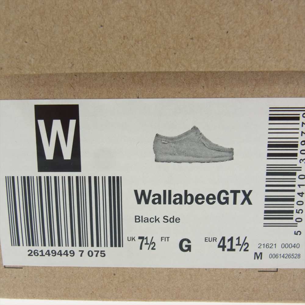 Clarks クラークス 1431-499-8156-0955 WALLABEE GTX ワラビー ゴアテックス スエード シューズ ブラック系 26.0cm【中古】