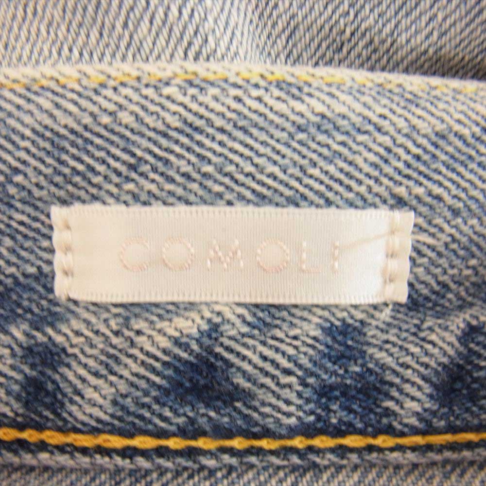 COMOLI コモリ 22AW W03-03004 BLEACH DENIM ブリーチ デニム 5P パンツ インディゴブルー系 2【中古】
