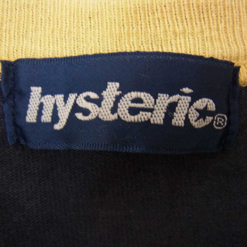 HYSTERIC GLAMOUR ヒステリックグラマー 2CT-4890 SIXTYNINERS ガール プリント 半袖 Tシャツ イエロー系  FREE【中古】