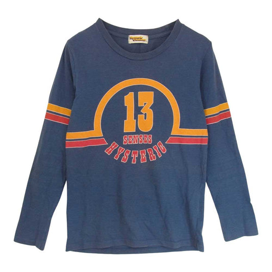 HYSTERIC GLAMOUR ヒステリックグラマー 2CL-1515 13 ロゴ 長袖 Tシャツ ブルー系 FREE【中古】
