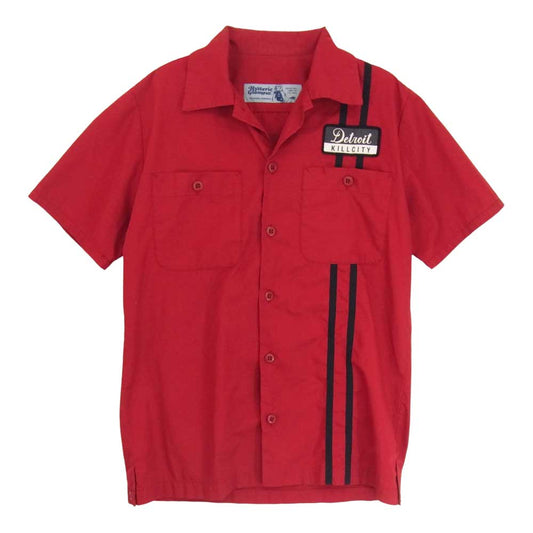 HYSTERIC GLAMOUR ヒステリックグラマー 4AH-1922 ガール バックプリント ボーリング シャツ レッド系 M【中古】