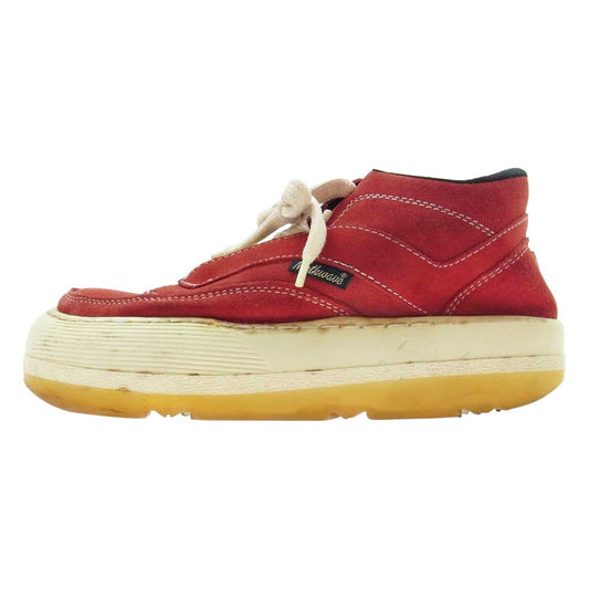 ノースウェーブ ヴィンテージ オリジナル 90s CREAM クリーム スニーカー レッド系 27.5cm【中古】