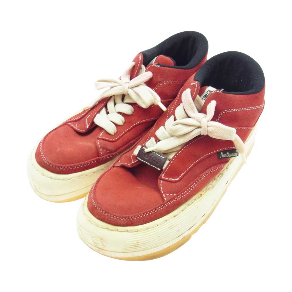 ノースウェーブ ヴィンテージ オリジナル 90s CREAM クリーム スニーカー レッド系 27.5cm【中古】