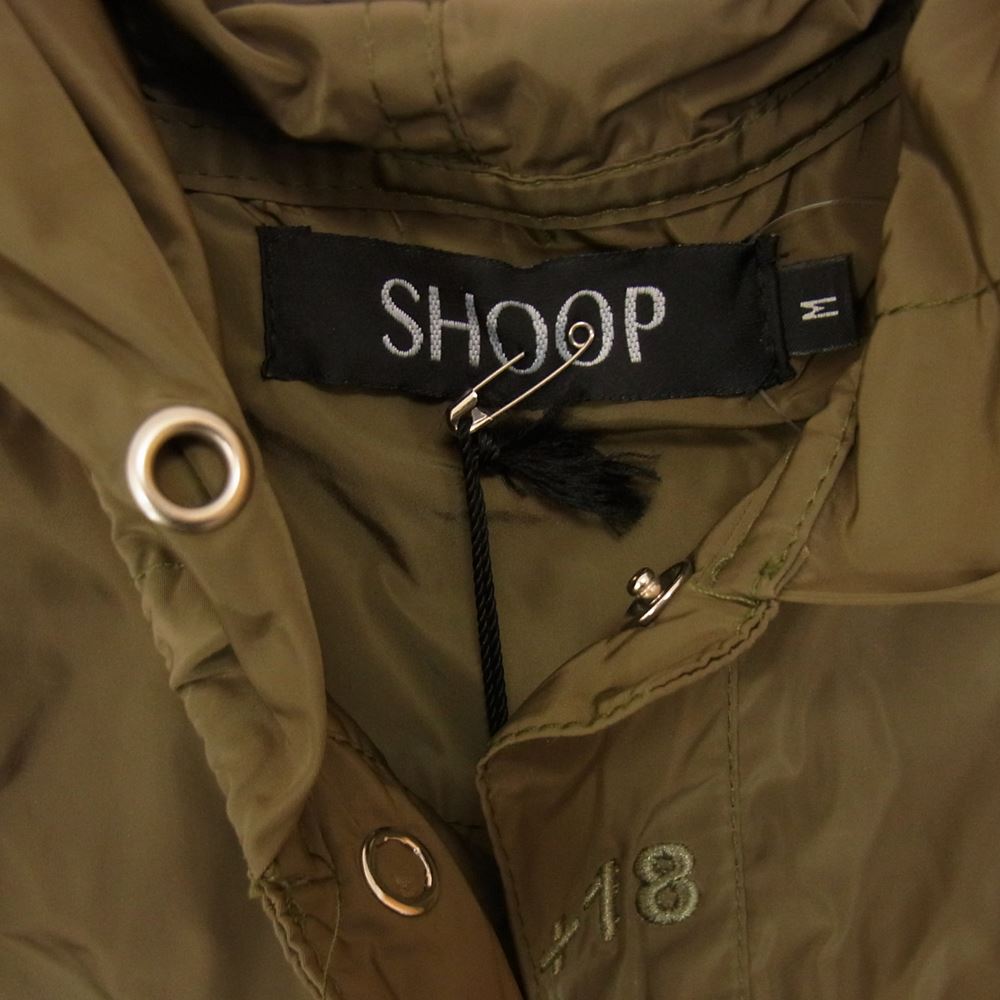 シュープ SHSLLN0301  Adulte player hoodie shirt アデュルト プレーヤー ナイロン パーカー シャツ カーキ系 M【中古】