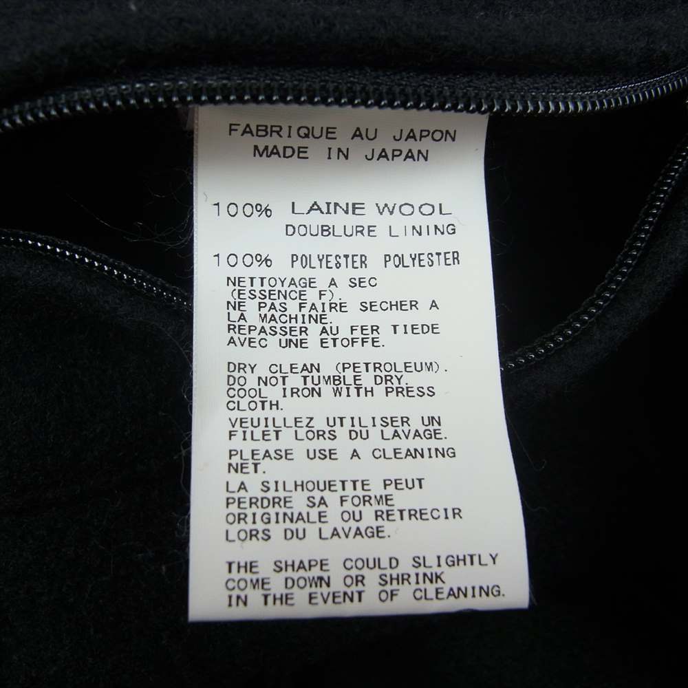 Yohji Yamamoto ヨウジヤマモト COSTUME D'HOMME コスチュームドオム HR-C88-157 DIMENSION MOTION CUTTING MELTON LONG COAT 4次元モーション カッティング メルトン ウール ロング コート ブラック系【中古】