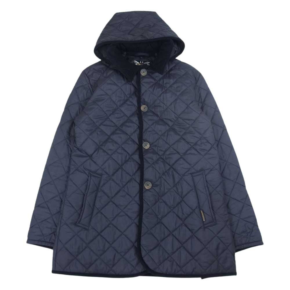 LAVENHAM ラベンハム DENSTON RC デンストン キルティング フード コート ネイビー系 M【中古】