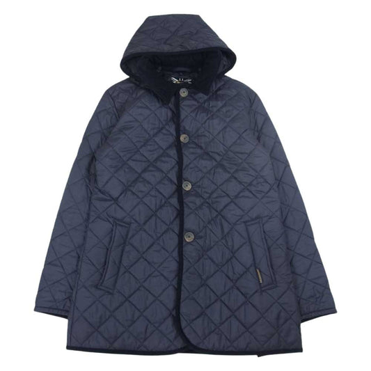 LAVENHAM ラベンハム DENSTON RC デンストン キルティング フード コート ネイビー系 M【中古】