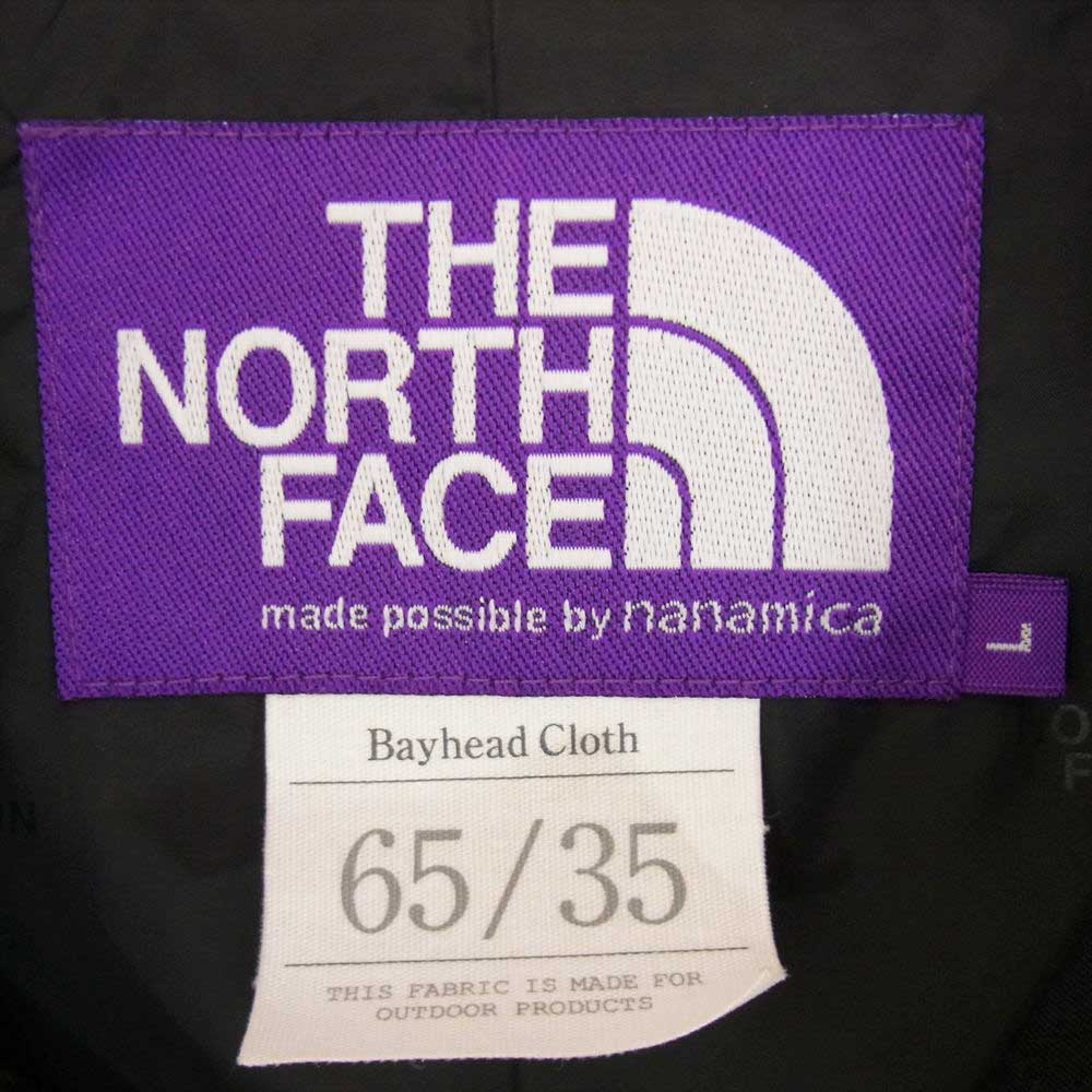 THE NORTH FACE ノースフェイス PURPLE LABEL パープルレーベル NP2920N チェック柄 コート ネイビー系 L【中古】