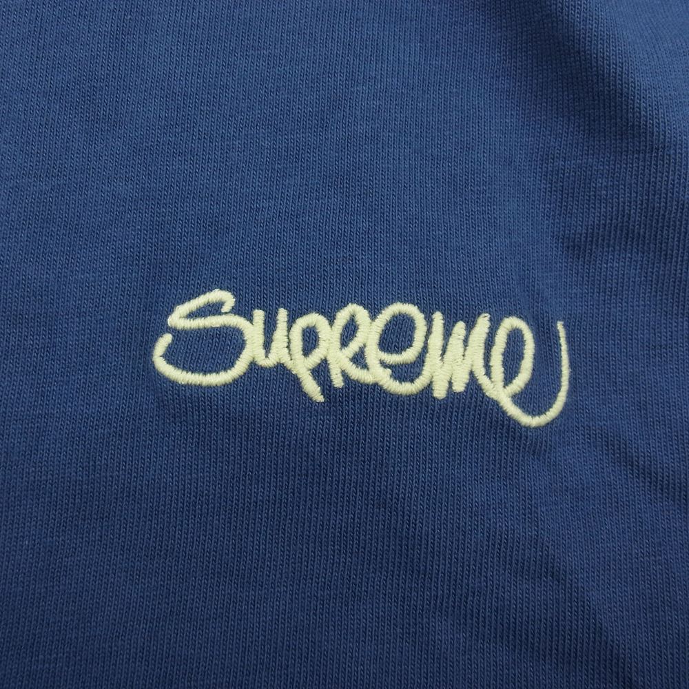 Supreme シュプリーム 22SS Washed Handstyle S/S Top ウォッシュド ハンドスティル エスエス 半袖 Tシャツ ネイビー系 M【中古】
