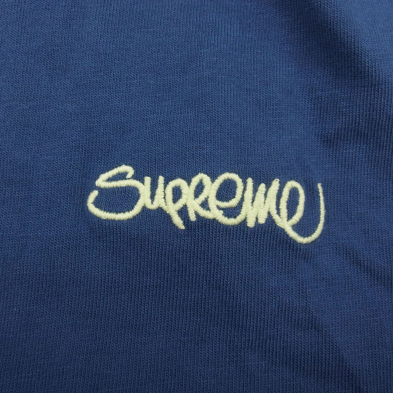 Supreme シュプリーム 22SS Washed Handstyle S/S Top ウォッシュド ハンドスティル エスエス 半袖 Tシャツ ネイビー系 M【中古】