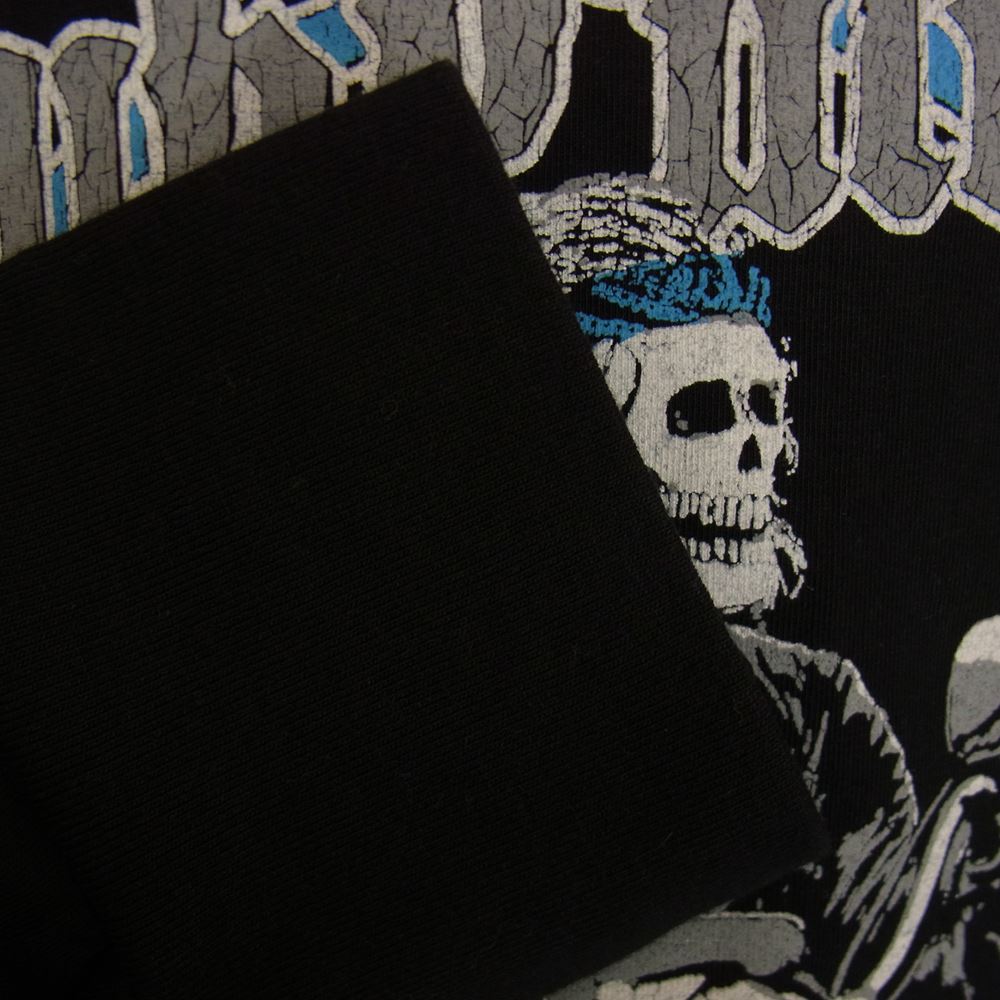 サブカルチャー SCLT-A2204 スカル バイク プリント ロゴ 長袖 Tシャツ ブラック系 1【新古品】【未使用】【中古】