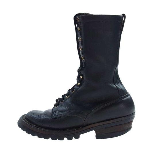 WHITE'S BOOTS ホワイツブーツ SMOKE JUMPER スモークジャンパー レースアップ ブーツ ブラック系 8D【中古】