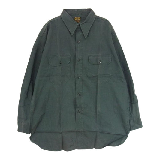 ディーシー ヴィンテージ 60s ワークシャツ グリーン系 サイズ表記無【中古】