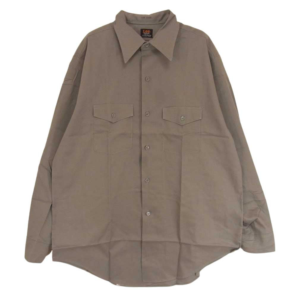 Lee リー ヴィンテージ 70s ワークシャツ グレー系 M【中古】