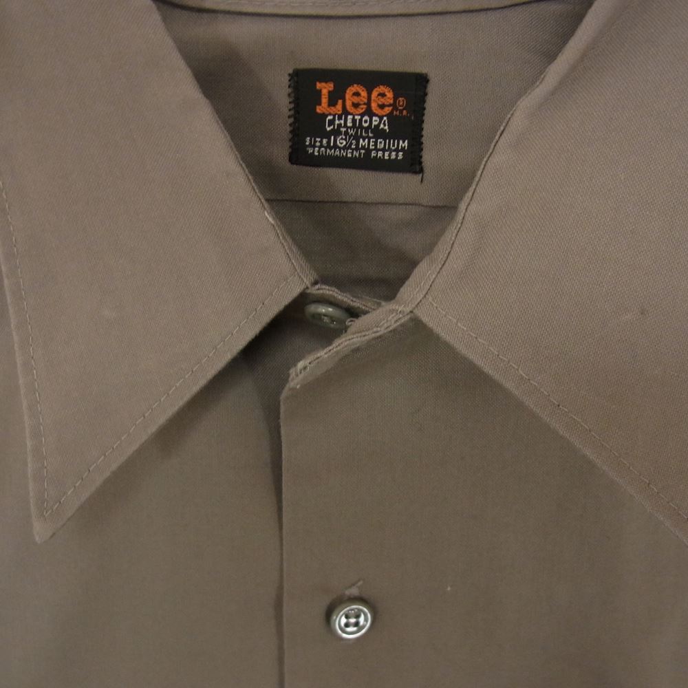 Lee リー ヴィンテージ 70s ワークシャツ グレー系 M【中古】