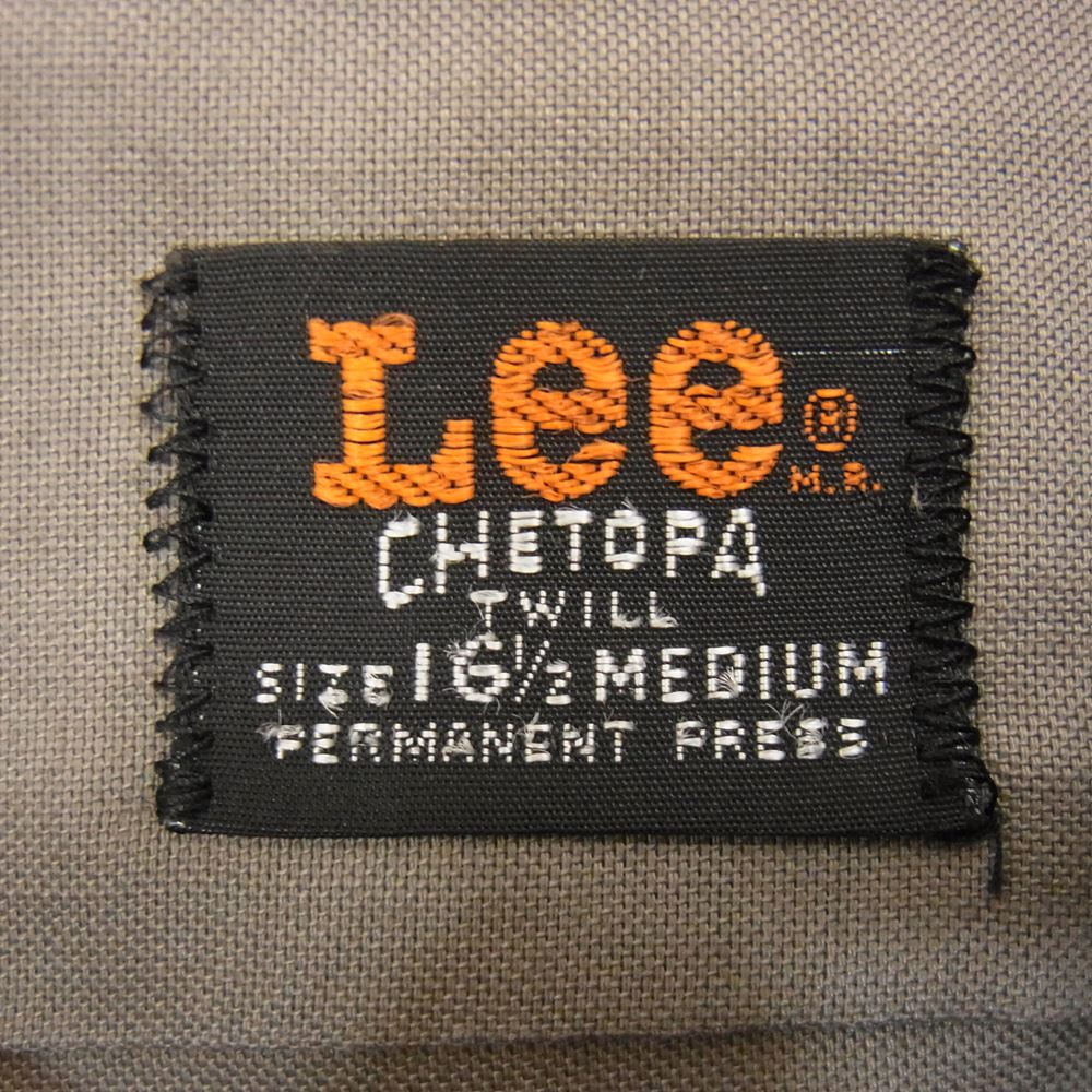 Lee リー ヴィンテージ 70s ワークシャツ グレー系 M【中古】