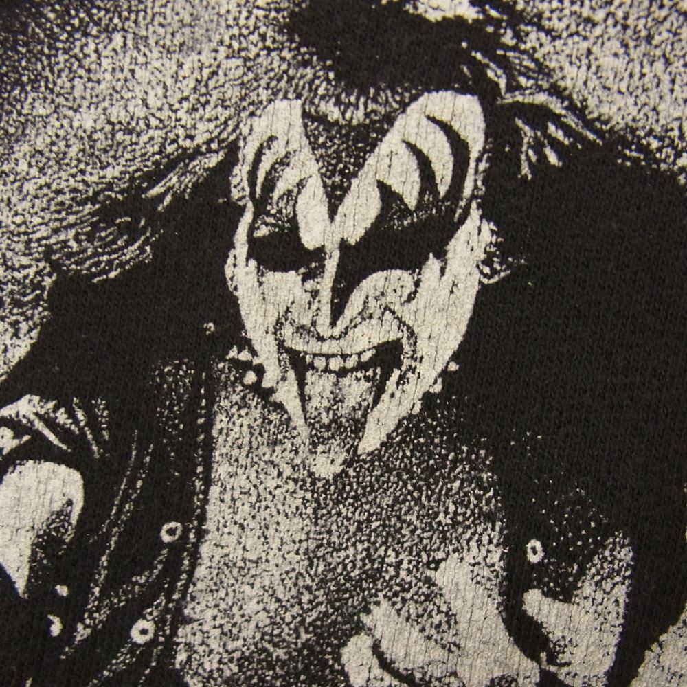 ヴィンテージ KISS 80s プリント ラグラン スウエット ブラック系 サイズ表記無【中古】
