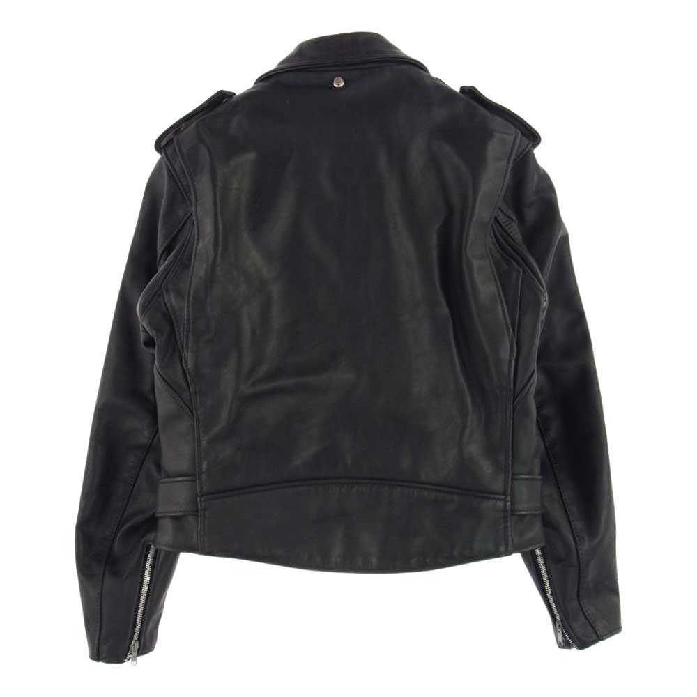 schott ショット 618 USA製 90s バイカータグ後期  レザー ライダース ジャケット ブラック系 40【中古】