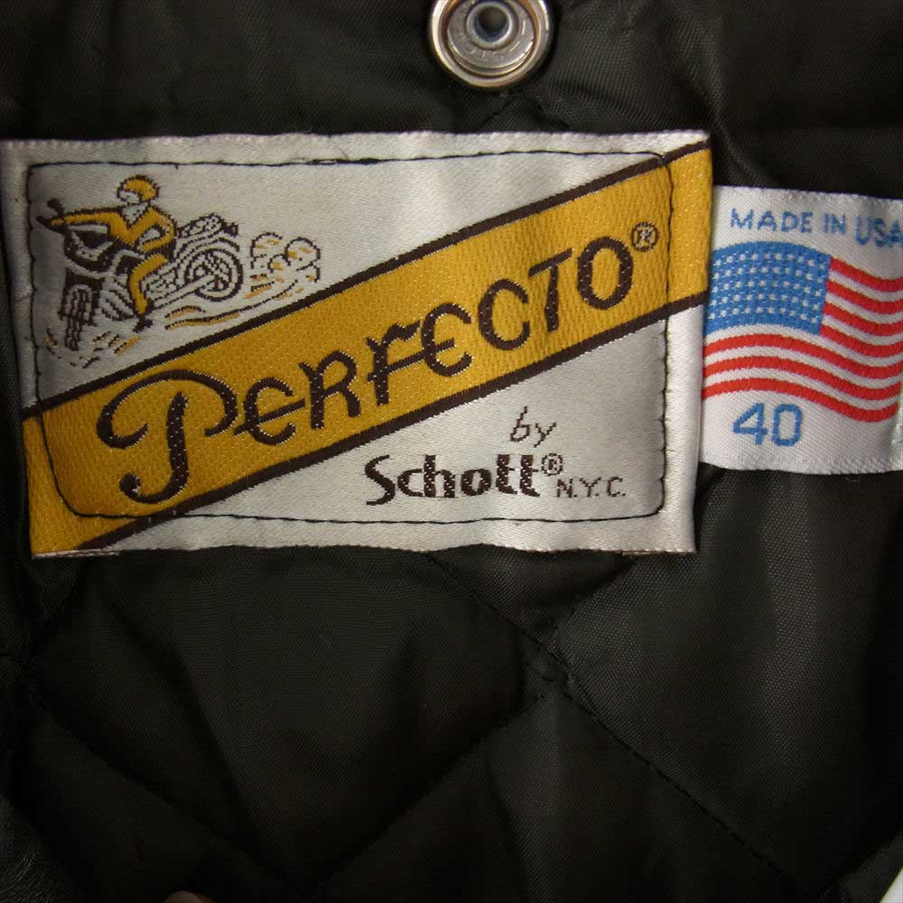 schott ショット 618 USA製 90s バイカータグ後期 レザー ライダース