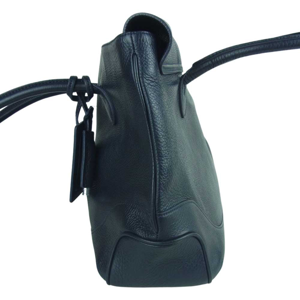 PELLE MORBIDA ペッレモルビダ MB055A MAIDEN VOYAGE メイデン ボヤージュ フラップ レザー ショルダー バッグ ダークネイビー系【中古】