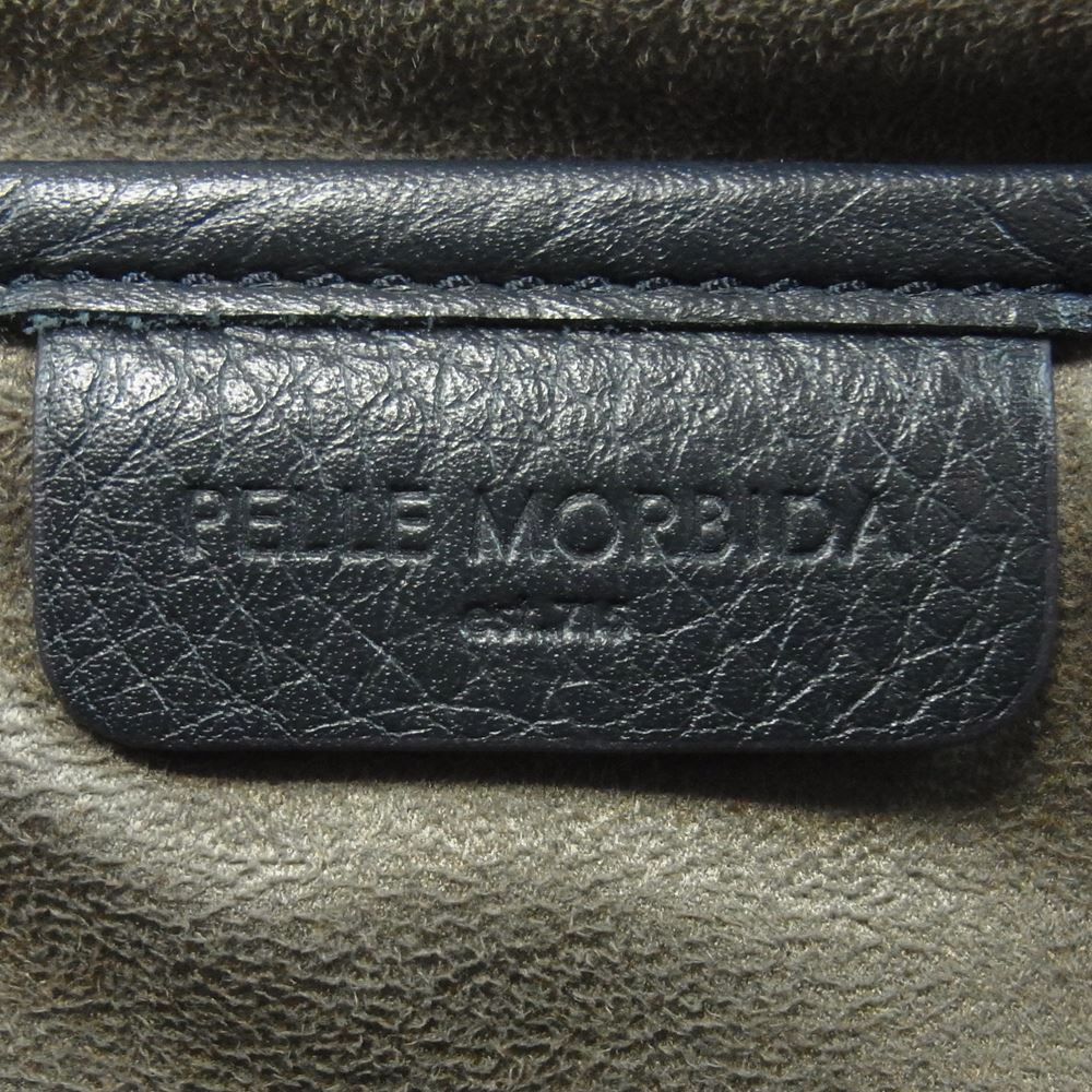 PELLE MORBIDA ペッレモルビダ MB055A MAIDEN VOYAGE メイデン ボヤージュ フラップ レザー ショルダー バッグ ダークネイビー系【中古】