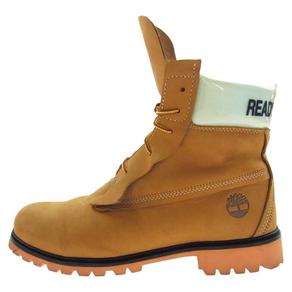READY MADE レディメイド A246K  × TIMBERLAND 6 IN PREMIUM BOOT WHEAT NUBUCK ティンバーランド 6インチ プレミアム ヌバック ブーツ ベージュ系 9.5W【中古】