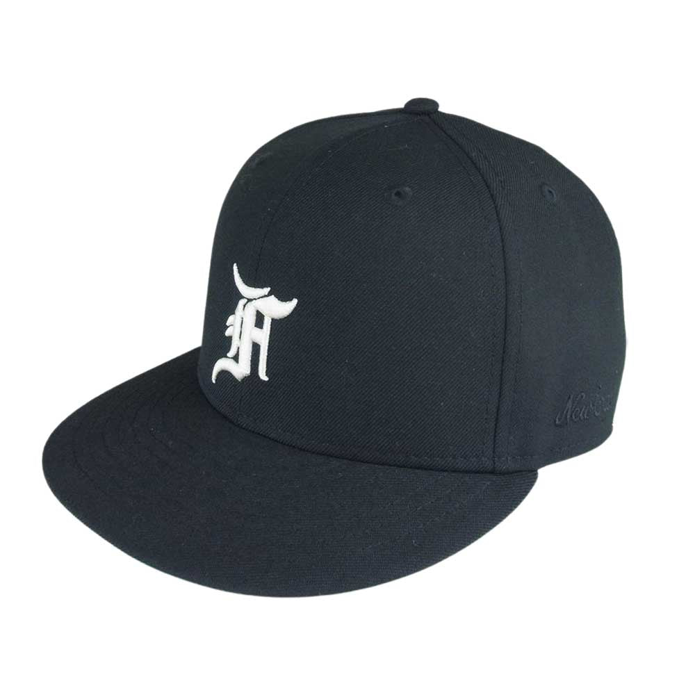 FEAR OF GOD フィアオブゴッド ESSENTIALS エッセンシャルズ × NEW ERA ニューエラ FIFTH COLLECTION フィフスコレクション 刺繍 　ベースボール　キャップ ブラック系 7 3/8【中古】
