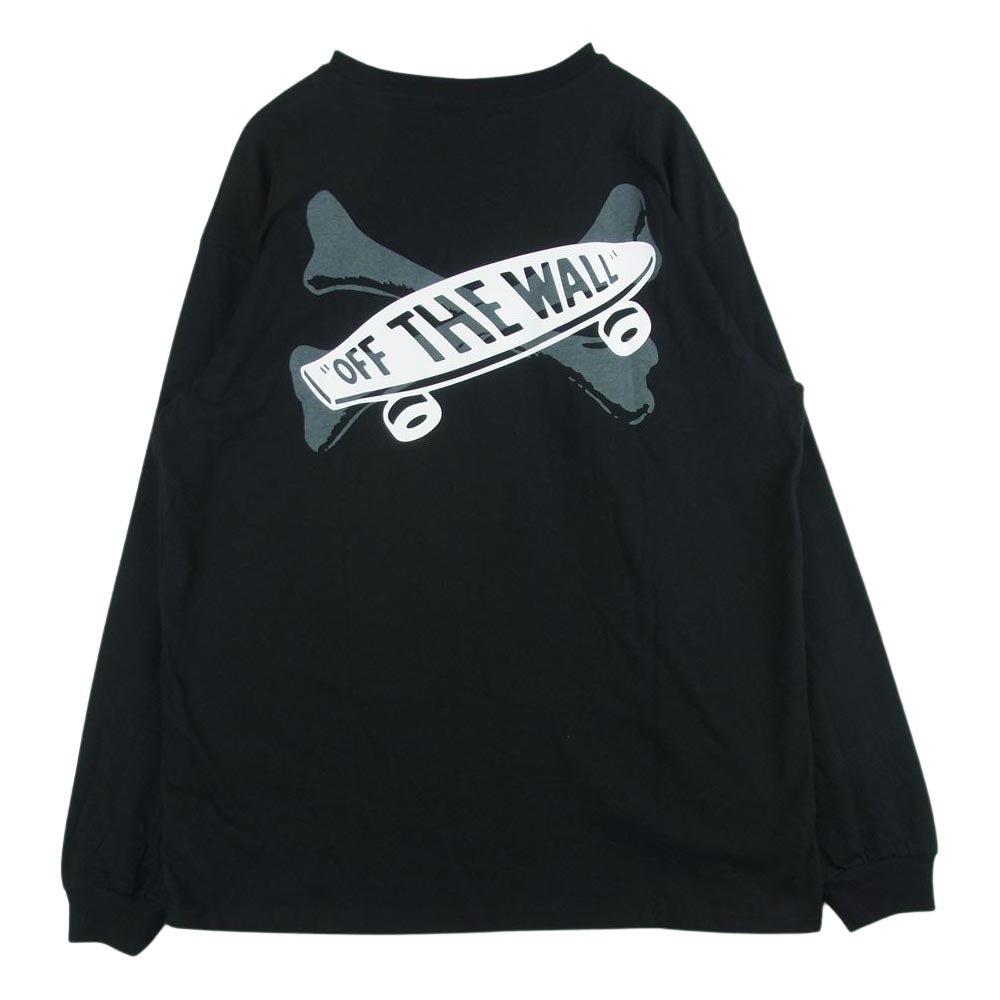 WTAPS ダブルタップス 22SS vans バンズ WAFFLE LOVERS CLUB L／S TEE 長袖 Tシャツ グアテマラ製 ブラック系 2【中古】