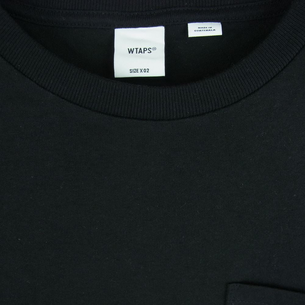 WTAPS ダブルタップス 22SS vans バンズ WAFFLE LOVERS CLUB L／S TEE 長袖 Tシャツ グアテマラ製 ブラック系 2【中古】
