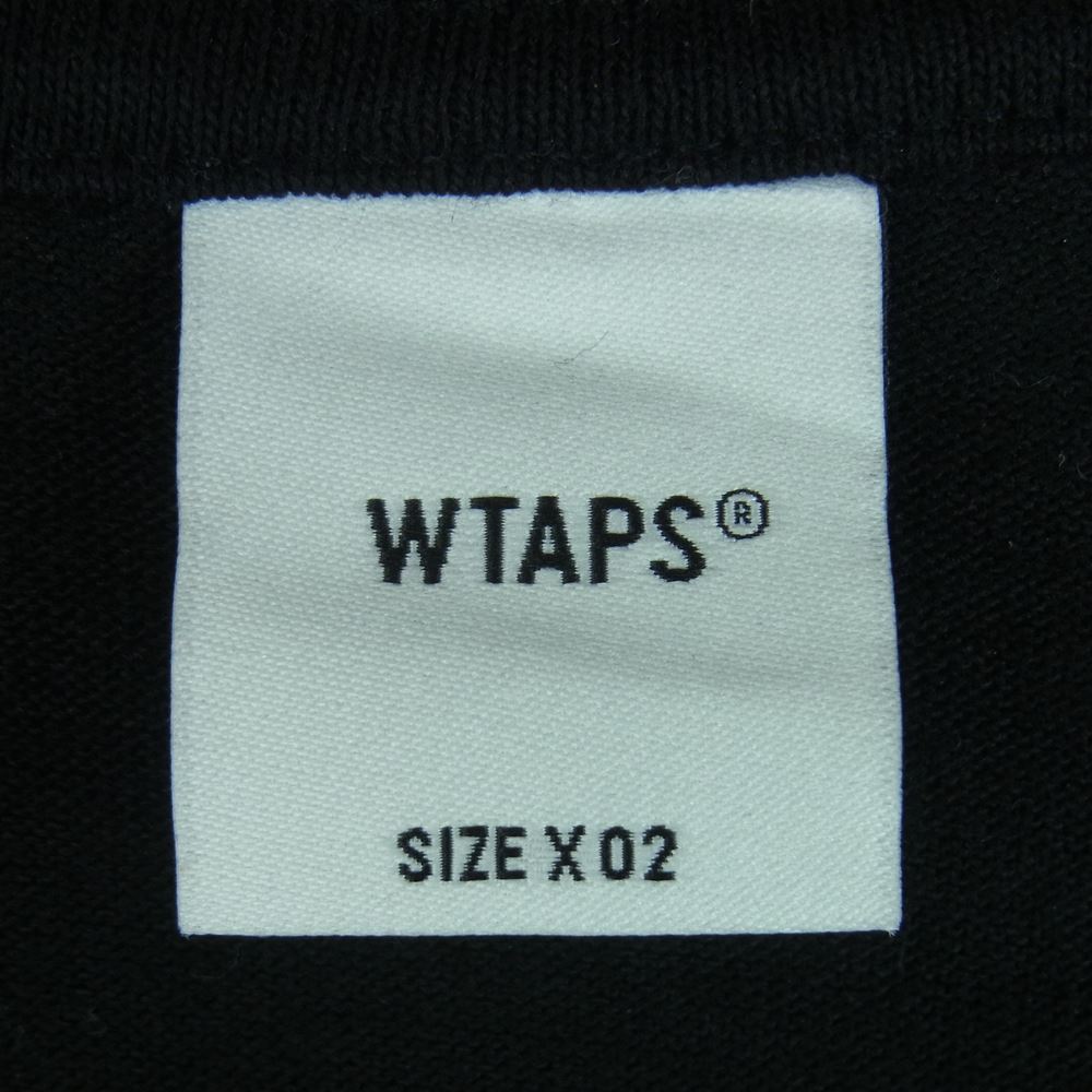 WTAPS ダブルタップス 22SS vans バンズ WAFFLE LOVERS CLUB L／S TEE 長袖 Tシャツ グアテマラ製 ブラック系 2【中古】