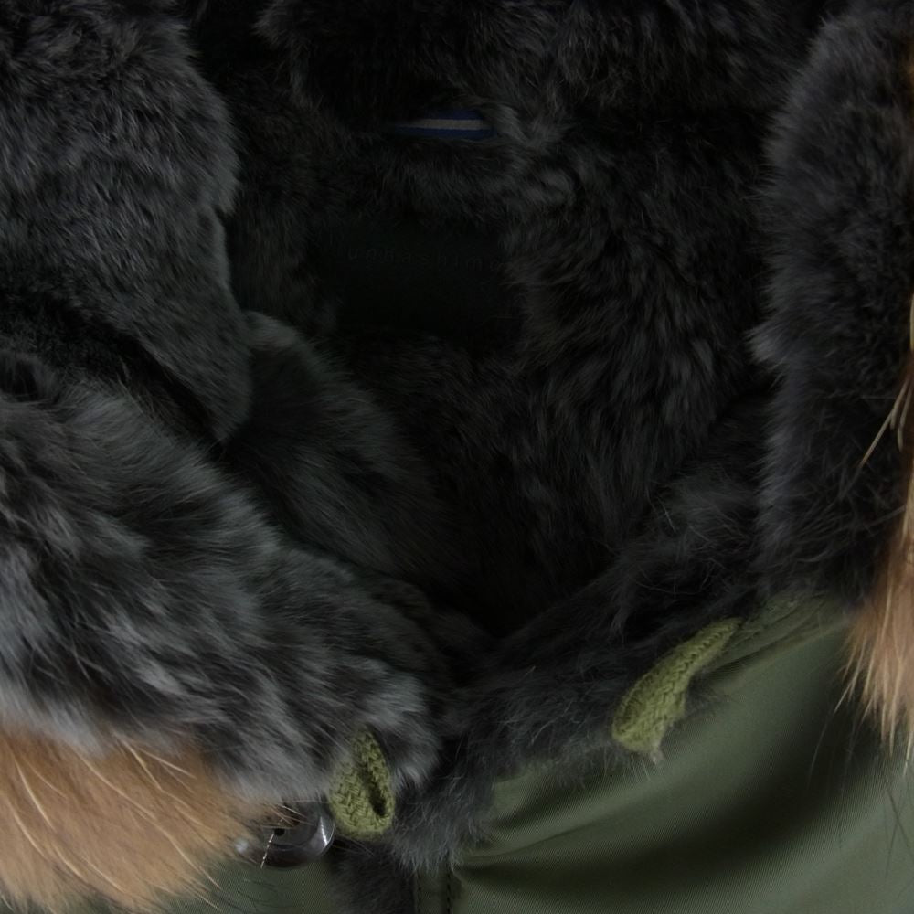 junhashimoto ジュンハシモト 14AW BLS1304007 VINTAGE N-3B + FUR 裏総ラビットファー ミリタリー フライト ジャケット モスグリーン系 2【中古】