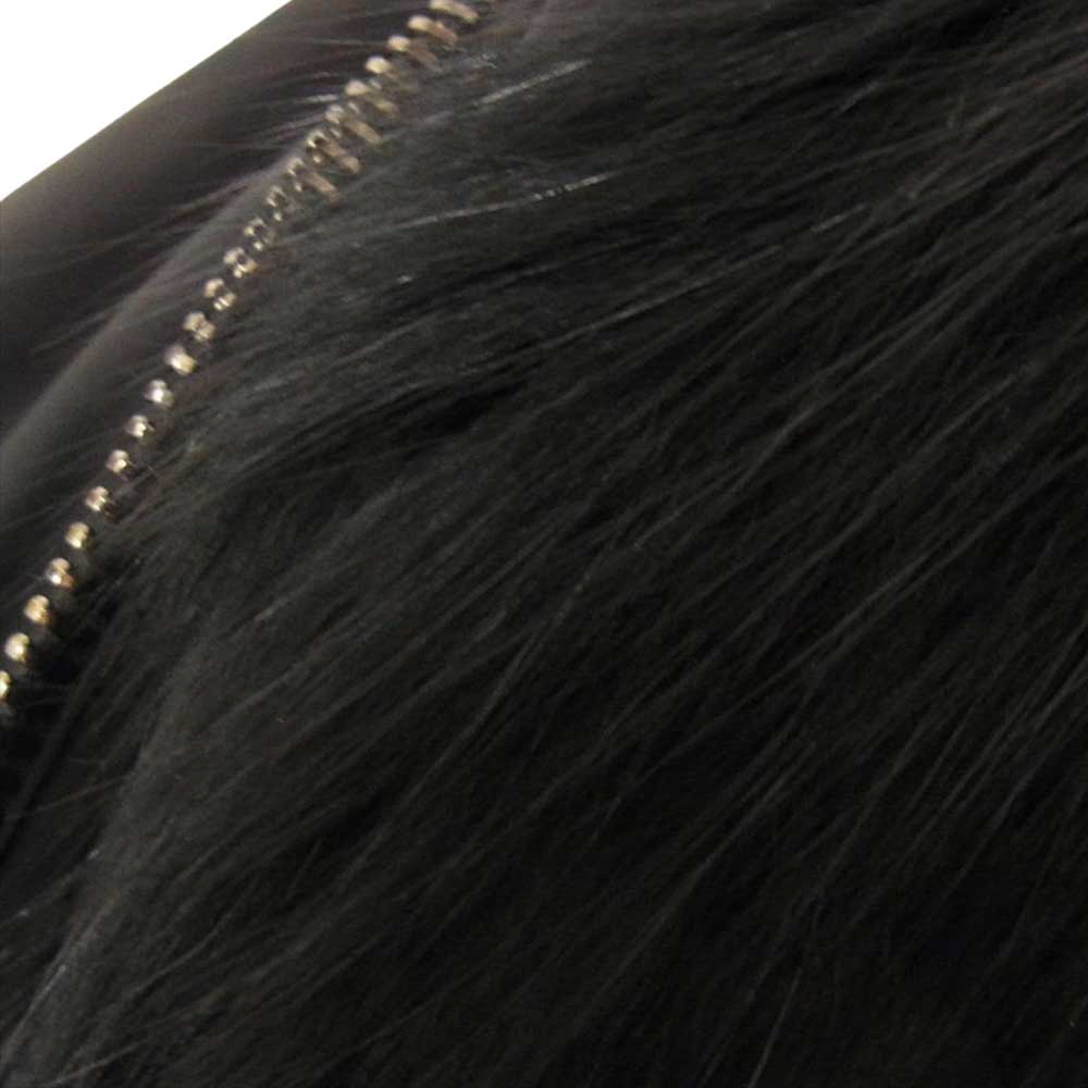 junhashimoto ジュンハシモト 1041620001 MA-1 + FOX FUR 裏総フォックスファー ミリタリー フライト ジャケット ブラック系 2【中古】