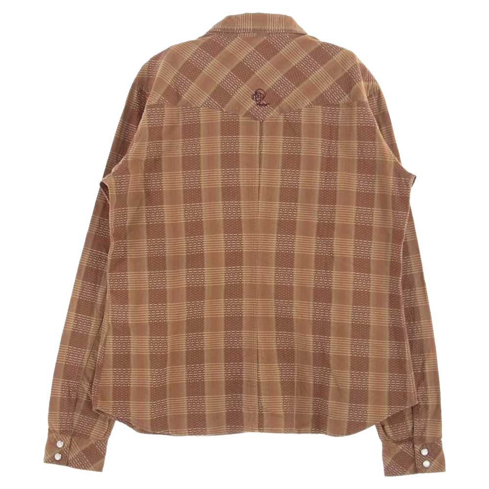 patagonia パタゴニア 20703F4 rhythm リズム 長袖 ウエスタン チェック シャツ ブラウン系 L【中古】