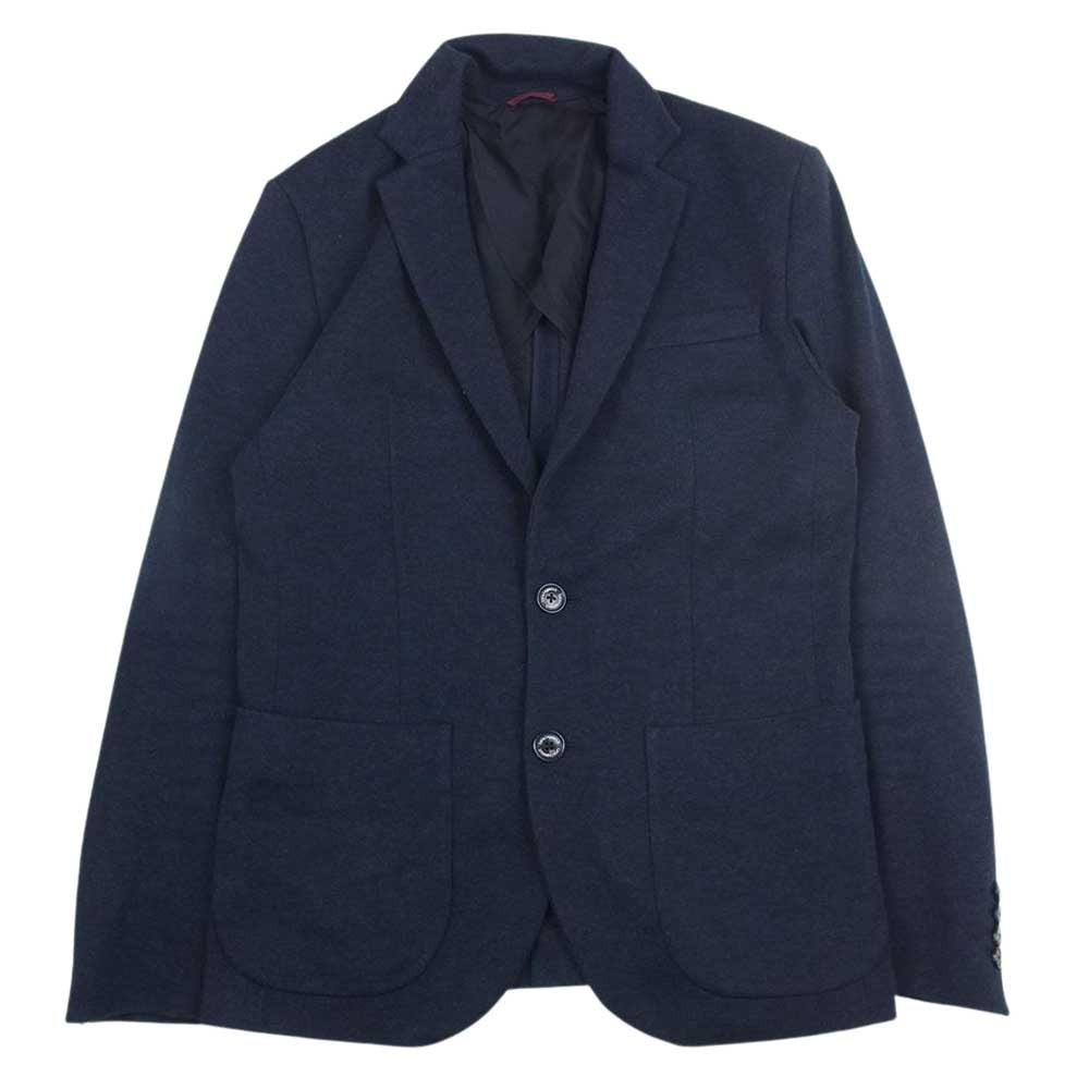 1piu1uguale3 ウノピュウノウグァーレトレ MRB492 WOL110 TRAVEL JACKET ストレッチ トラベル テーラード ジャケット ネイビー系 4【中古】