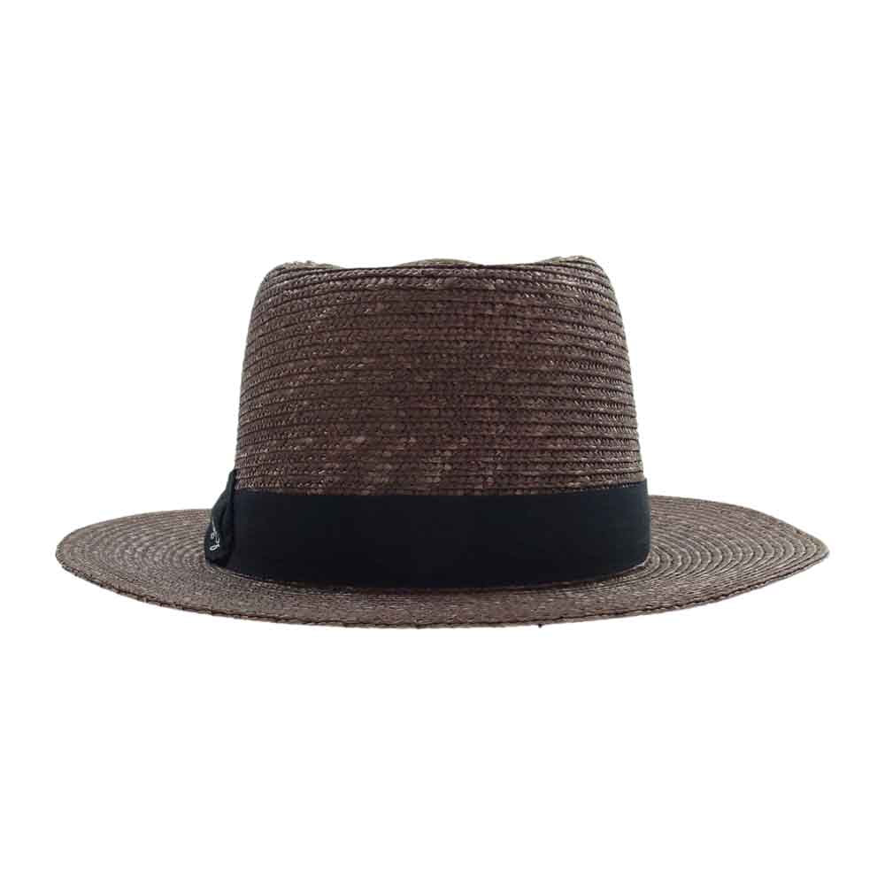 RUDE GALLERY ルードギャラリー THE HAT BWOY CLUB 田中帽子店 中折れ ラフィア 麦わら ハット 帽子 ブラウン系 3【中古】