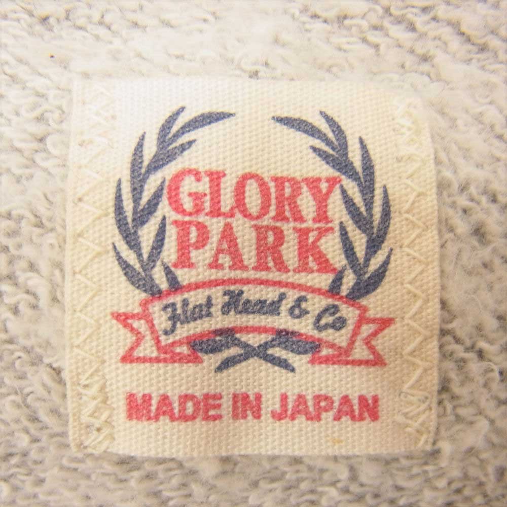 THE FLAT HEAD ザフラットヘッド GLORY PARK グローリーパーク レタード スウェット カーディガン グレー系 40【中古】