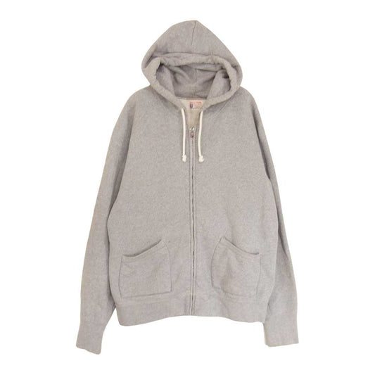 The REAL McCOY'S ザリアルマッコイズ JOE McCOY ジョーマッコイ BALL PARK ボールパーク ジップアップ パーカー グレー系 L【中古】