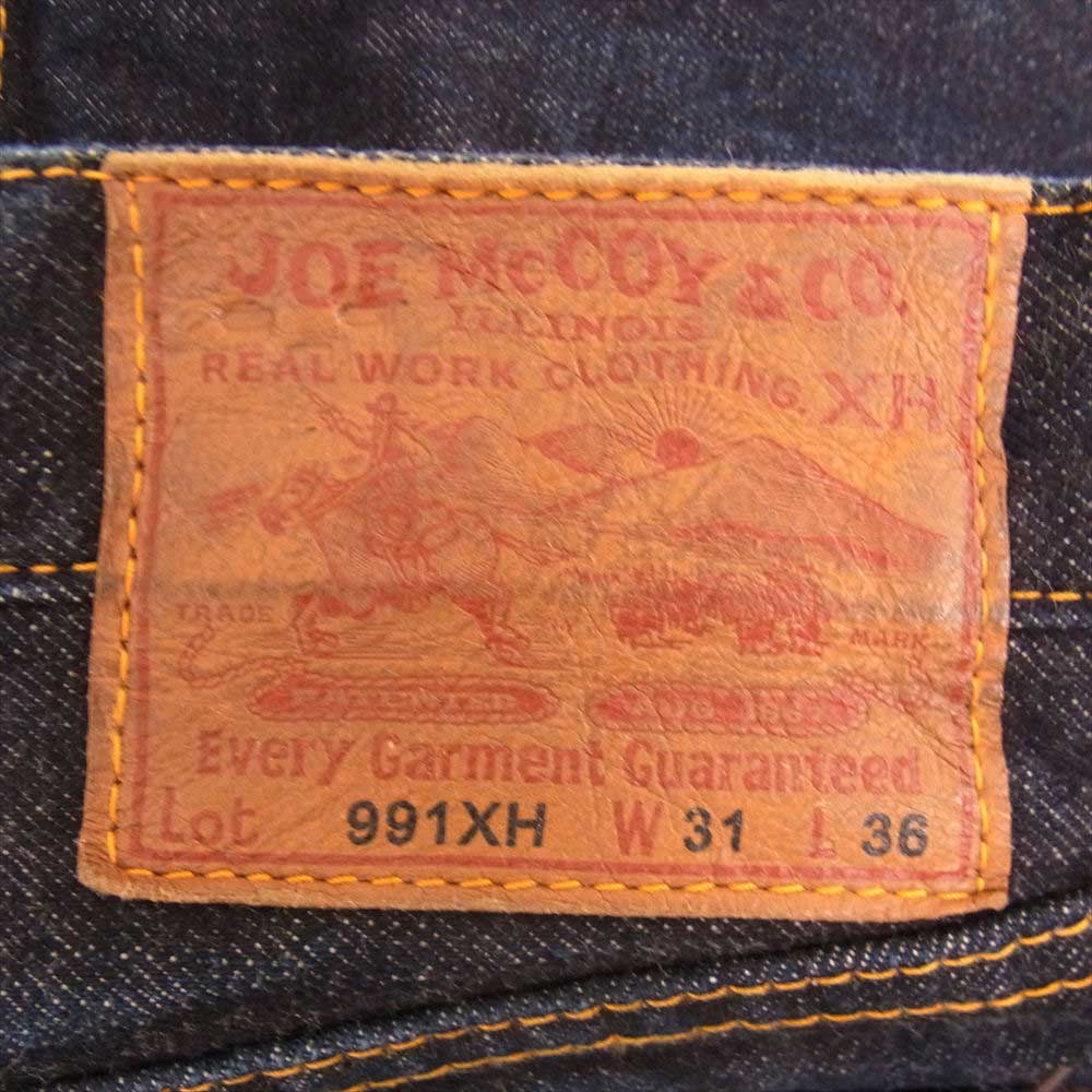 The REAL McCOY'S ザリアルマッコイズ JOE McCOY ジョーマッコイ 991XH ボタンフライ デニム パンツ インディゴブルー系 31【中古】