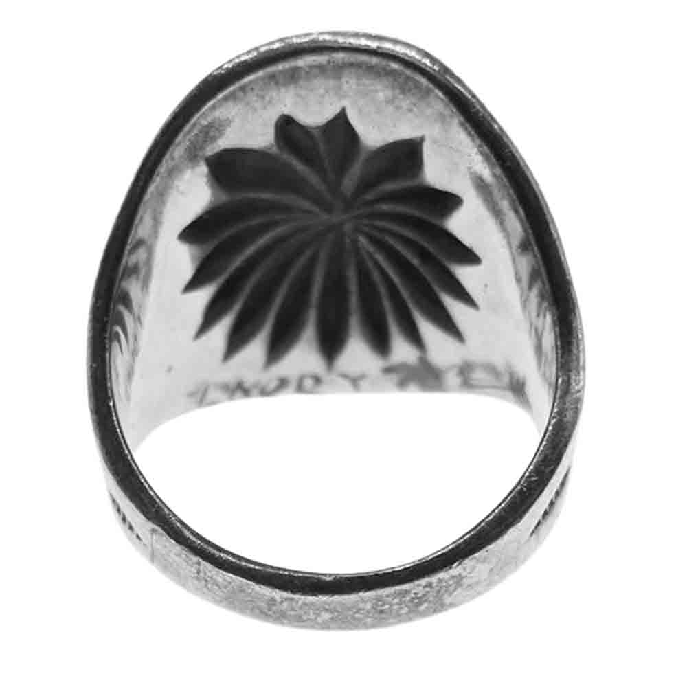 LARRY SMITH ラリースミス SHELL REPOUSSE シェル リング シルバー系 16号【中古】