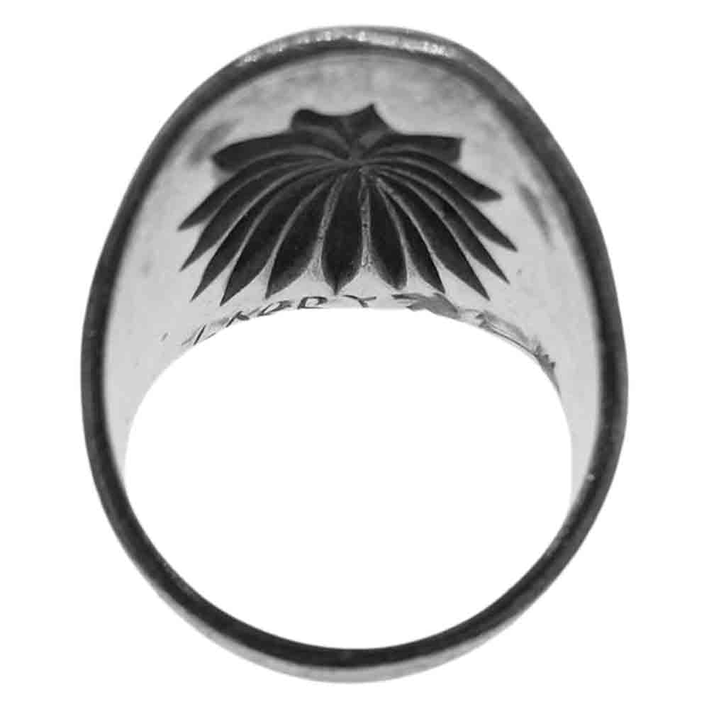 LARRY SMITH ラリースミス SHELL REPOUSSE シェル リング シルバー系 16号【中古】