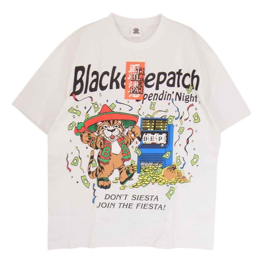 ブラックアイパッチ 22SS BEPSS22TE20 Spendin' Night Tee プリント 半袖 Tシャツ ホワイト系 L【新古品】【未使用】【中古】