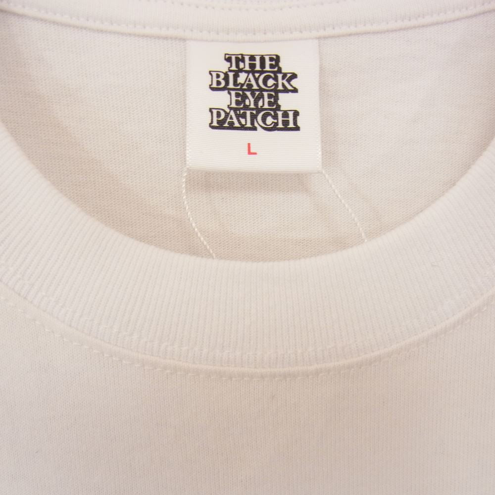 ブラックアイパッチ 22SS BEPSS22TE20 Spendin' Night Tee プリント 半袖 Tシャツ ホワイト系 L【新古品】【未使用】【中古】
