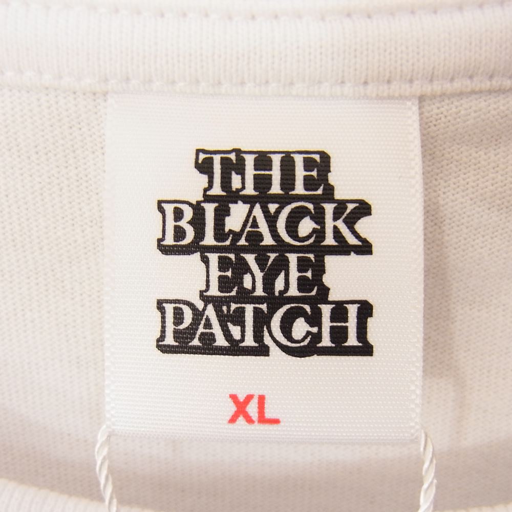 ブラックアイパッチ 21AW BEPFW21TE17 PRIORITY LABEL TEE プライオリティ ラベル Tシャツ ホワイト系 XL【新古品】【未使用】【中古】