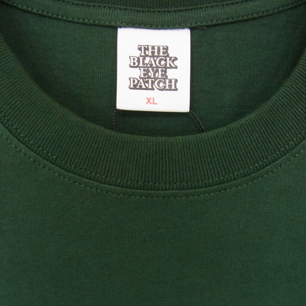 ブラックアイパッチ ロゴ 半袖 Tシャツ グリーン グリーン系 XL【極上美品】【中古】