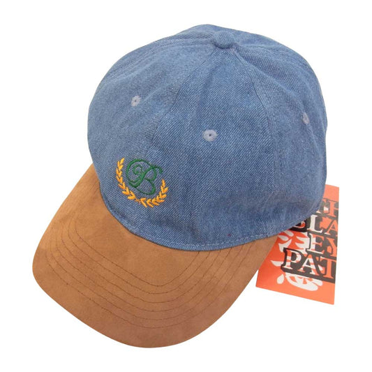 ブラックアイパッチ 21AW BEPFW21AC27 B EMBLEM DENIM CAP デニム 刺繍 キャップ ブルー系 FREE【新古品】【未使用】【中古】