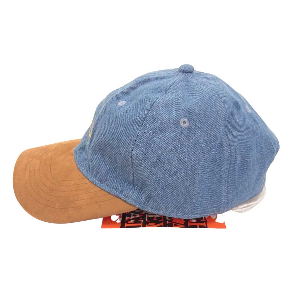 ブラックアイパッチ 21AW BEPFW21AC27 B EMBLEM DENIM CAP デニム 刺繍 キャップ ブルー系 FREE【新古品】【未使用】【中古】