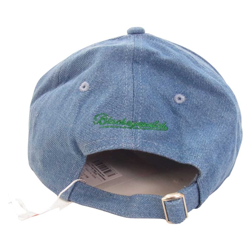 ブラックアイパッチ 21AW BEPFW21AC27 B EMBLEM DENIM CAP デニム 刺繍 キャップ ブルー系 FREE【新古品】【未使用】【中古】