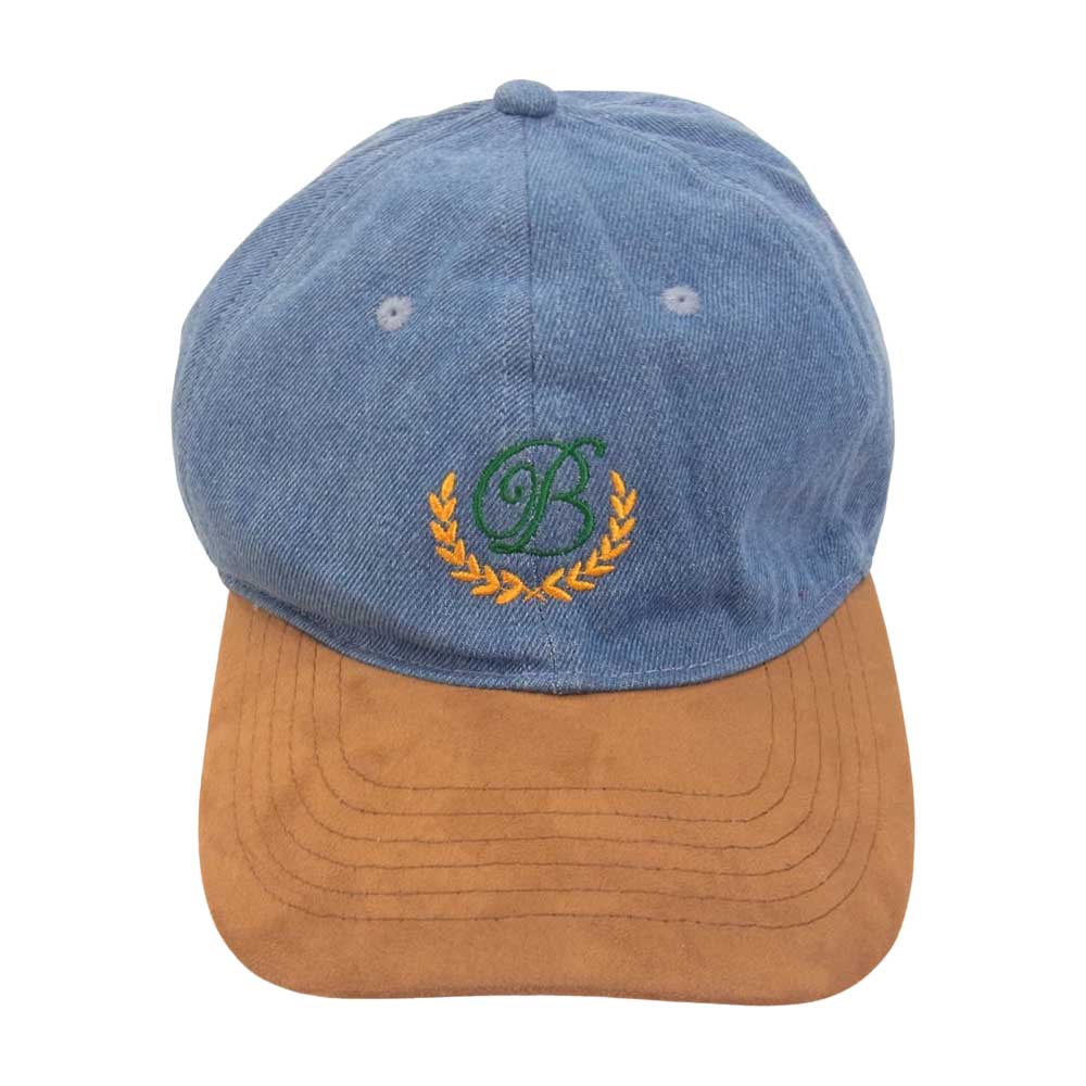 ブラックアイパッチ 21AW BEPFW21AC27 B EMBLEM DENIM CAP デニム 刺繍 キャップ ブルー系 FREE【新古品】【未使用】【中古】